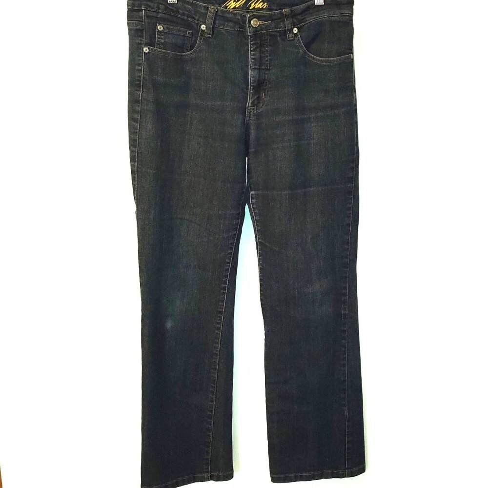 Women's Bill Blass Linear Stretch Bootcut Jeans in Size 12